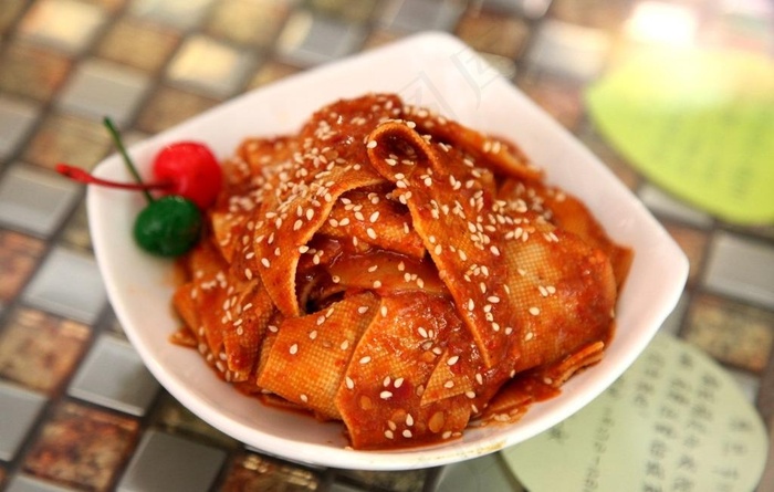麻辣豆皮图片