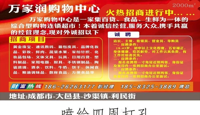超市招商图片cdr矢量模版下载