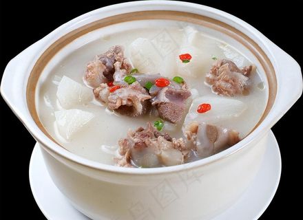 筒子骨萝卜汤图片