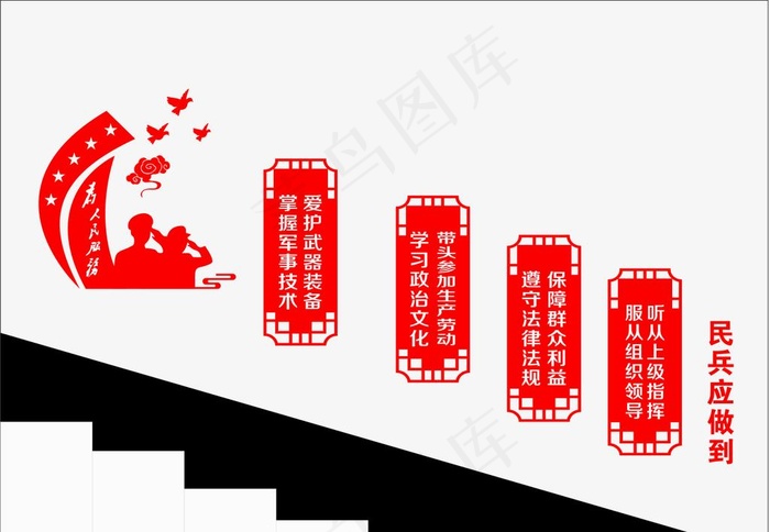 民兵图片