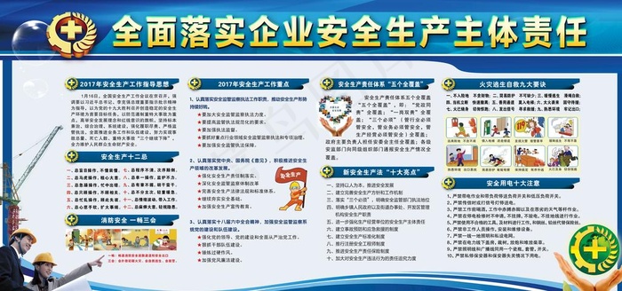 安全生产主体责任展板图片(7087X3543(DPI:150))psd模版下载