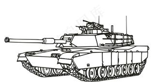 部队坦克 矢量图图片