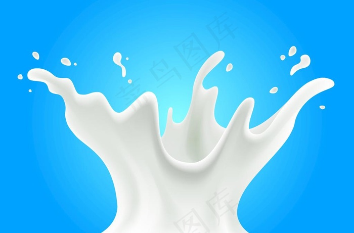 牛奶水花图片