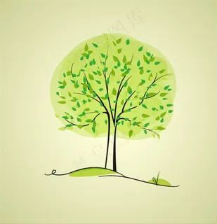 树插画矢量图片