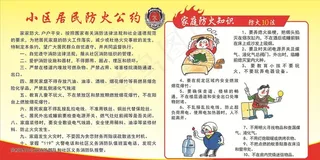 居民防火公约 小区防火公约图片
