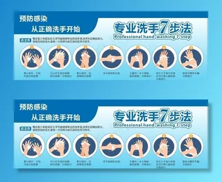 专业洗手七步法图片