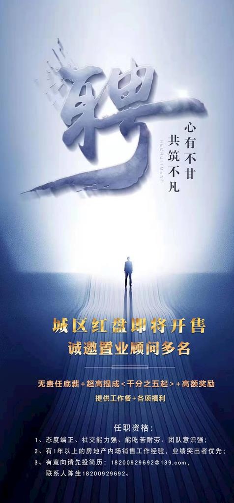 地产招聘图片psd模版下载