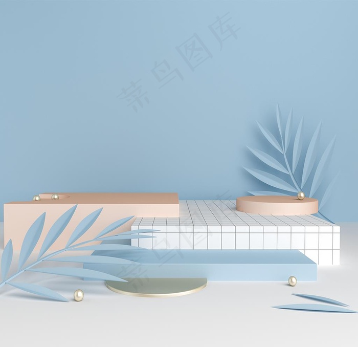 C4D电商场景背景JPG图片psd模版下载