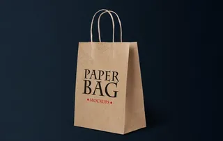 牛皮纸袋样机图片