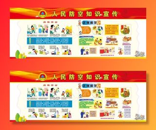 人防知识宣传栏图片