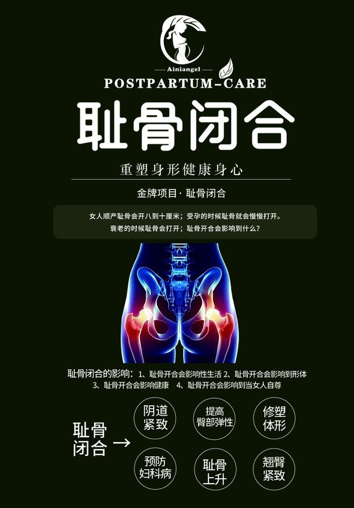 产后保养海报 母婴 女性生殖图片