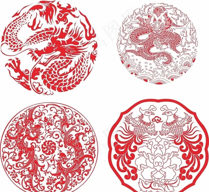龙图片cdr矢量模版下载