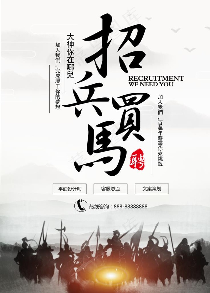 招聘 聘 诚聘 招贤纳士 超市图片(3543X4724(DPI:150))psd模版下载