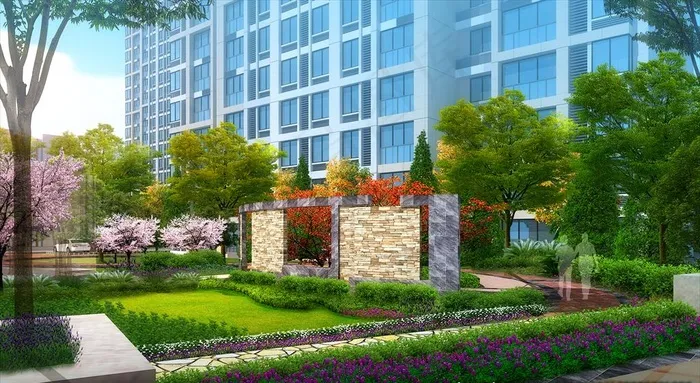 小区建筑景观效果图图片(4000X2672(DPI:72))psd模版下载