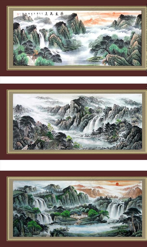 山水画 水墨山水画 意境山水画图片