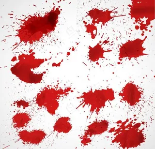 红色墨水飞溅污点集合图片