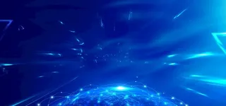 大气蓝色科技展板图片