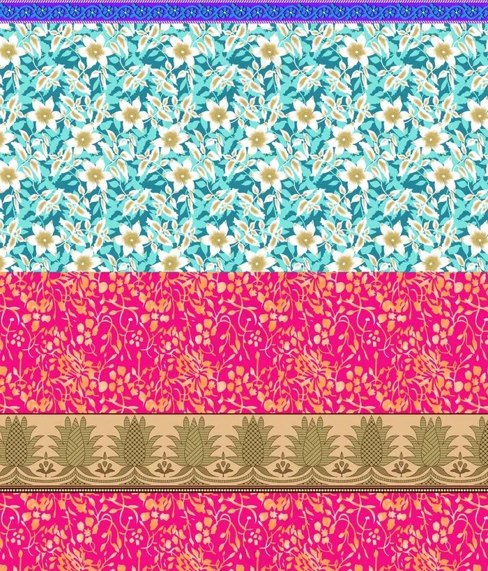 手绘定位花图片