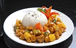 宫保鸡丁饭图片