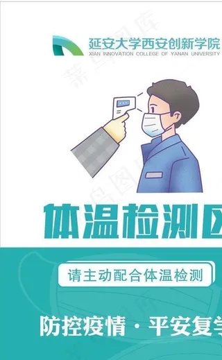 体温检测区图片
