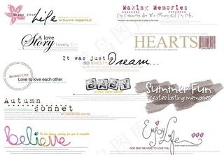 最新杂志字模 PSD字模图片