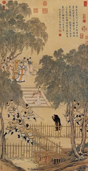 冯婕妤挡熊图图片 冯婕妤挡熊图图片