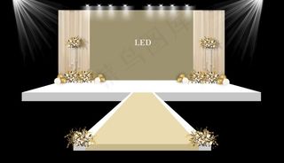 香槟色舞台图片