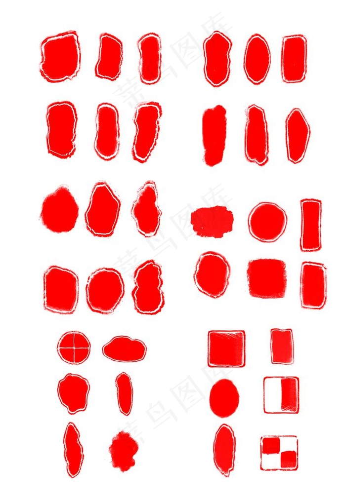 红章图片(2904X4035(DPI:300))psd模版下载