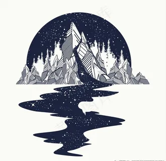 手绘插画图腾矢量图下载图片 手绘插画图腾矢量图下载图片