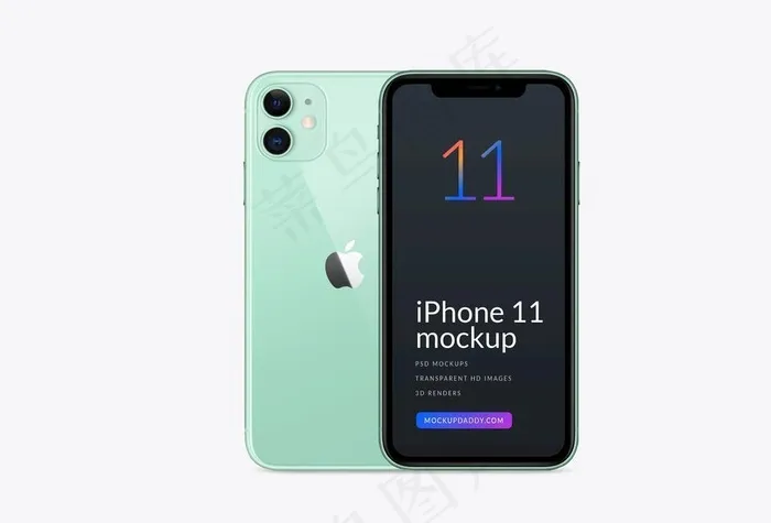 iPhone11样机图片psd模版下载