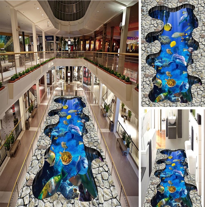 海洋世界浴室3D地画图片(8504X14173(DPI:72))psd模版下载