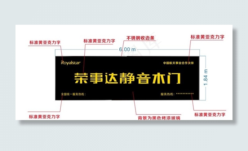 荣事达静音木门图片cdr矢量模版下载