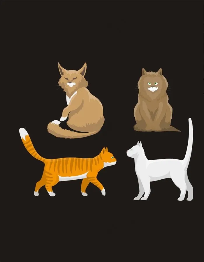 矢量猫图片cdr矢量模版下载