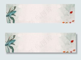 淘宝天猫复古手绘花简约背景图片