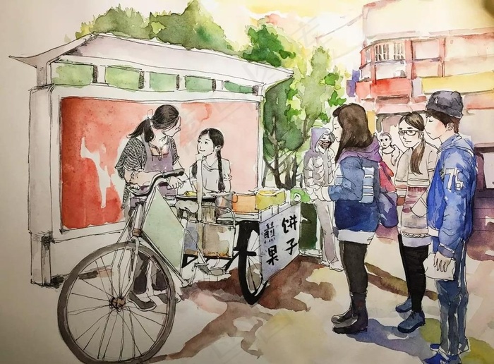 煎饼果子图片
