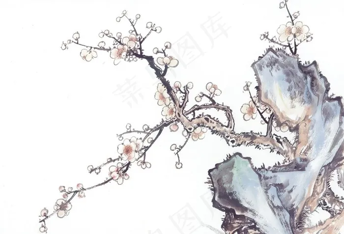 梅花国画图片