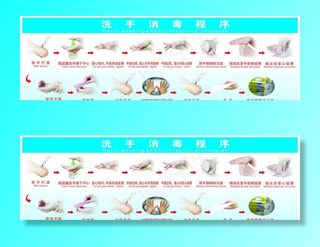 洗手消毒图片