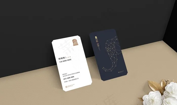 高端黑金名片模版 样机贴图图片(3556X2222(DPI:200))psd模版下载