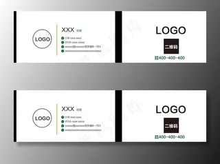 简洁名片设计图片