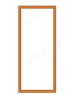 木框  矢量框 柚木色 画框图片