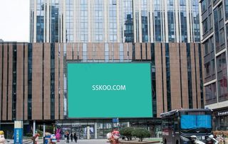 户外广告牌样机图片