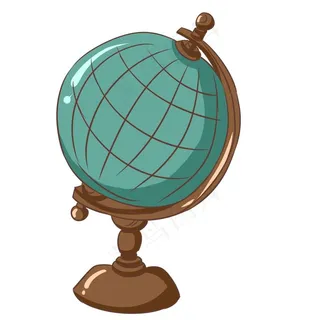 卡通地球仪图片