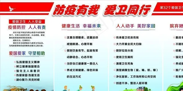 防疫有我 爱卫同行图片 防疫有我 爱卫同行图片