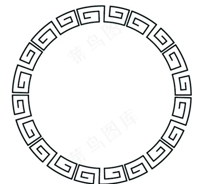 圆形花纹图片ai矢量模版下载