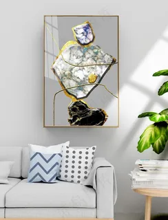 抽象几何金色金箔大理石装饰图片 抽象几何金色金箔大理石装饰图片