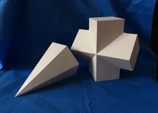 石膏几何体  石膏 素描 几何图片