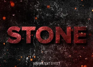 字体样式 复古岩石字体图片