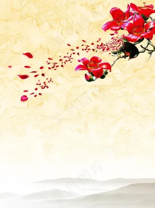 木棉花海报背景图片