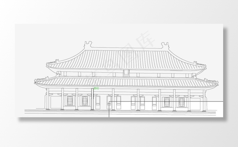 保和殿2 ai图片ai矢量模版下载