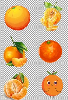 手绘水果橘子图片